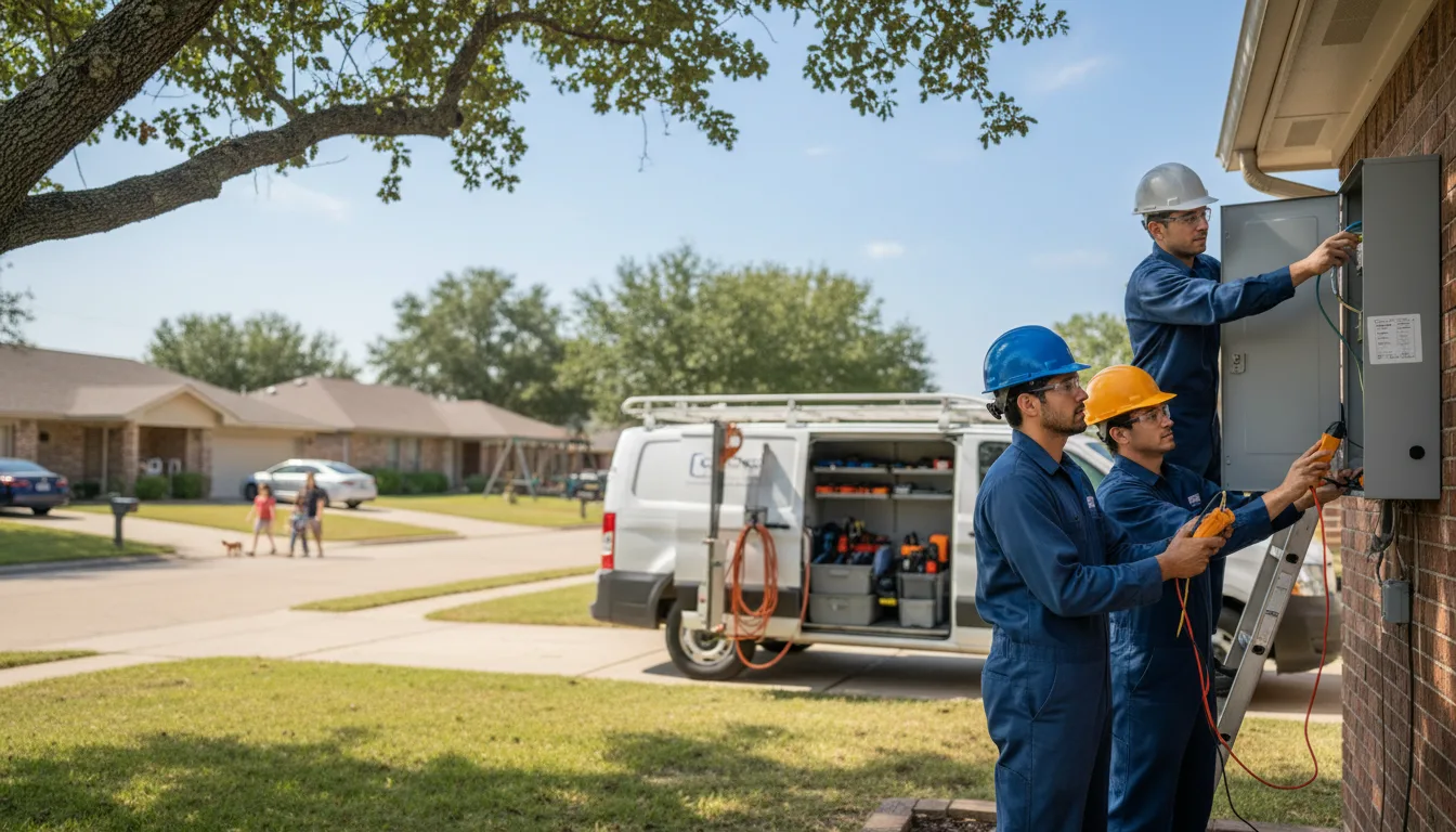 Certified electrician providing emergency electrical services in Helenville, WI
